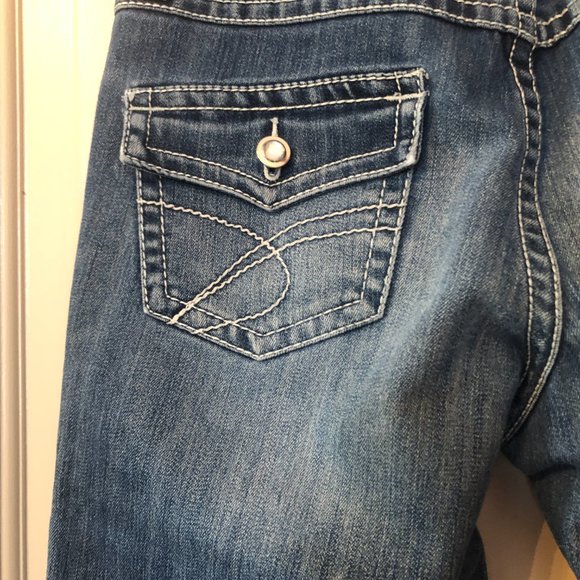 INC International Concepts Regular Fit Blue Rhinestone Denim Walking Shorts 6P - Picture 6 of 9